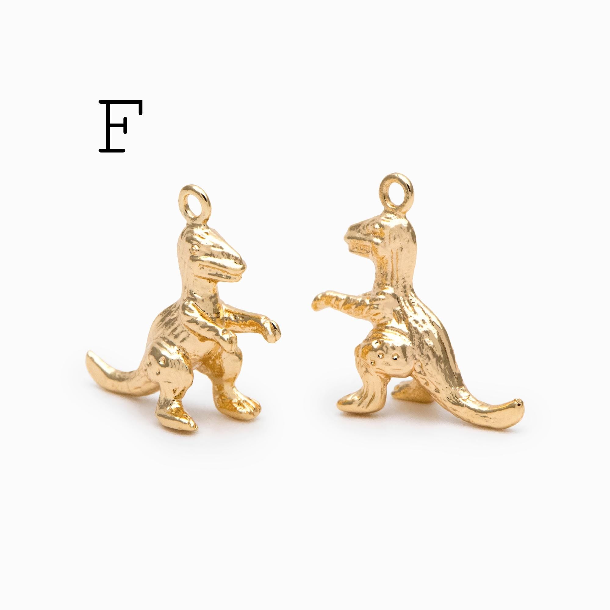 10pcs Gold Cute Animal Charm, Jewelry Making, Diy Material, Jewelry Supplies (GB-2707)